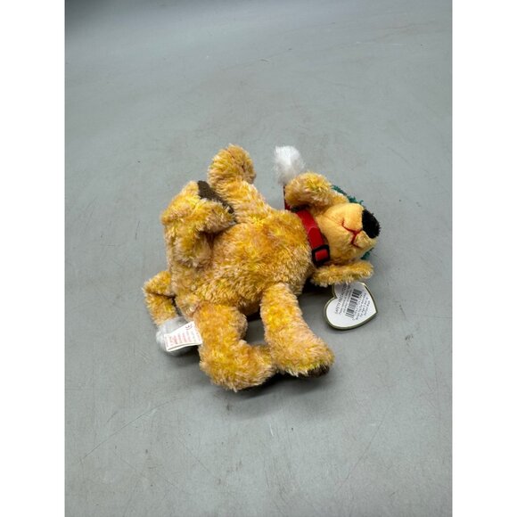 Ty Beanie Baby "Jingle Pup" Christmas Plush Dog 7" Red Santa Hat Surface READ - Picture 5 of 7